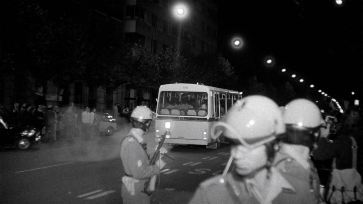 Una imatge enregistrada pel NO-DO dels grisos que va quedar amagada