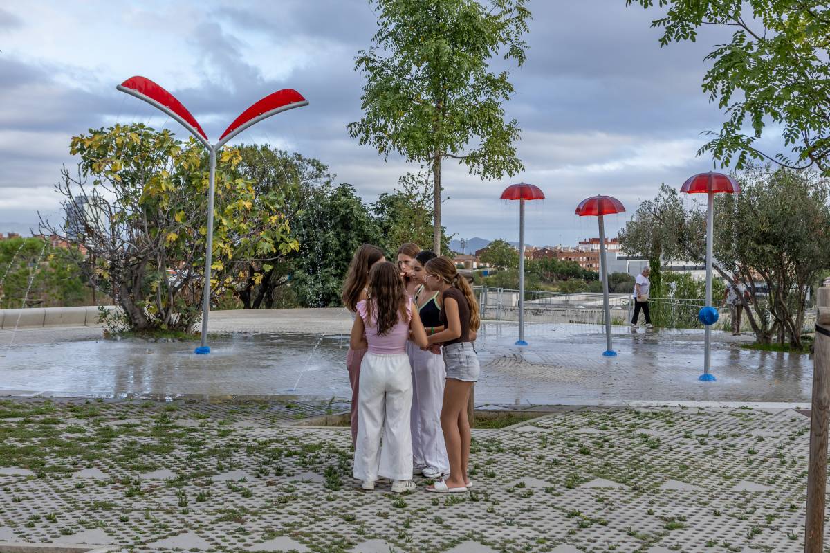 Cinc mesos després de l'obertura del parc de les Aigües: "Calia aquest espai al barri"