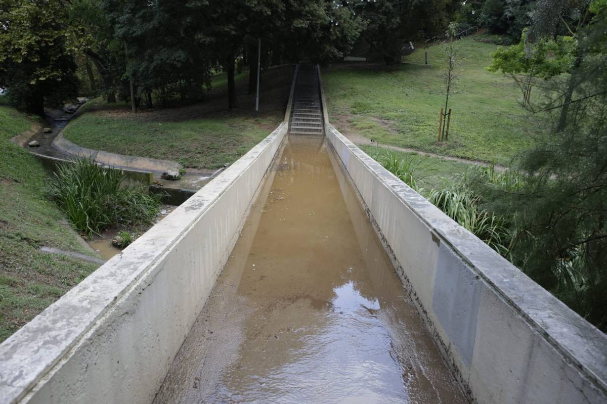 Algun accessos al Parc de Vallparadís també han quedat inundats - Lluís Clotet Algun accessos al Parc de Vallparadís també han quedat inundats
