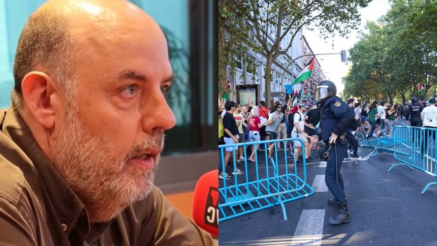 Jordi Basté, àcid en el seu davantal sobre les protestes a La Vuelta: «Entro en el fangar, que Déu em protegeixi»