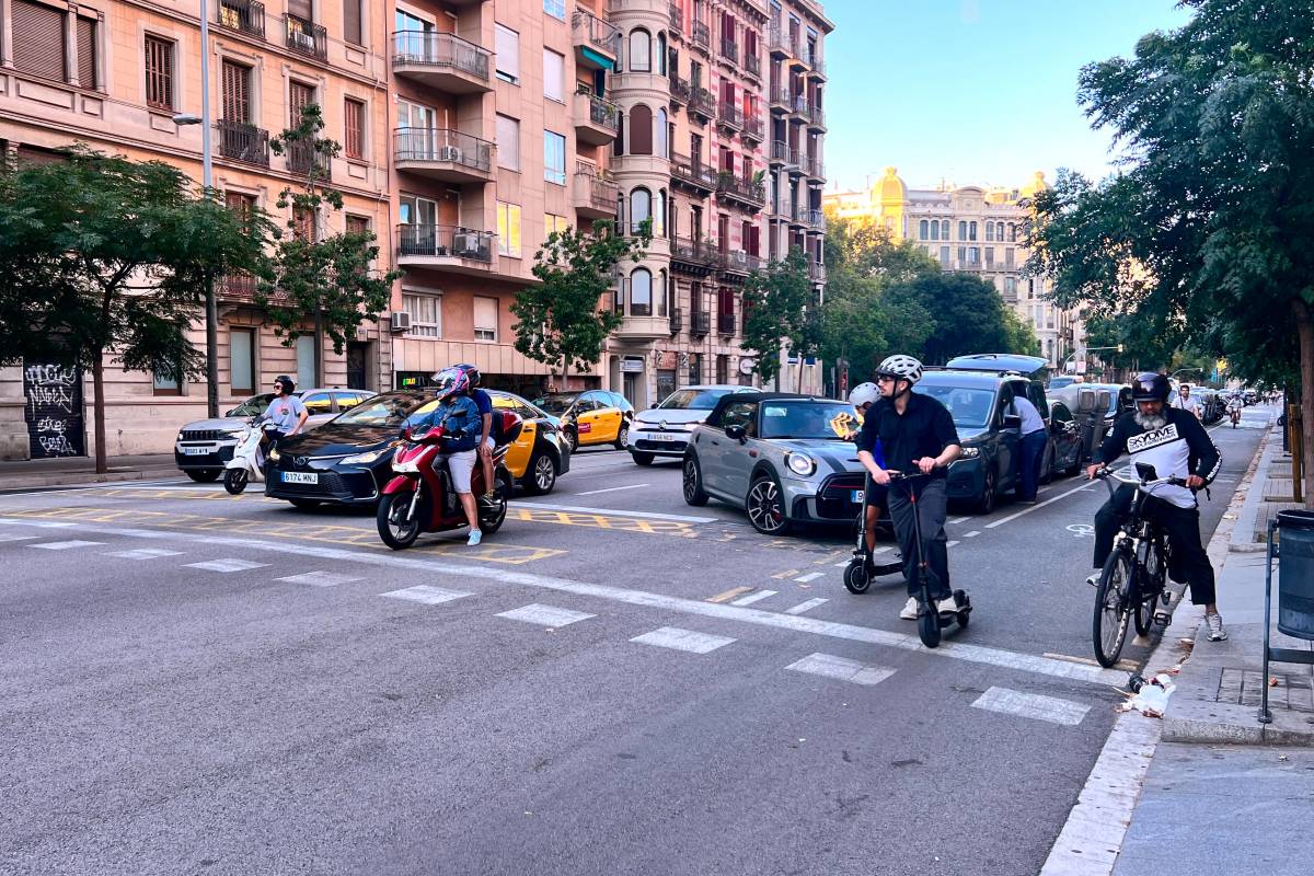 El tram de Barcelona que concentra més trànsit: 60.000 vehicles al dia