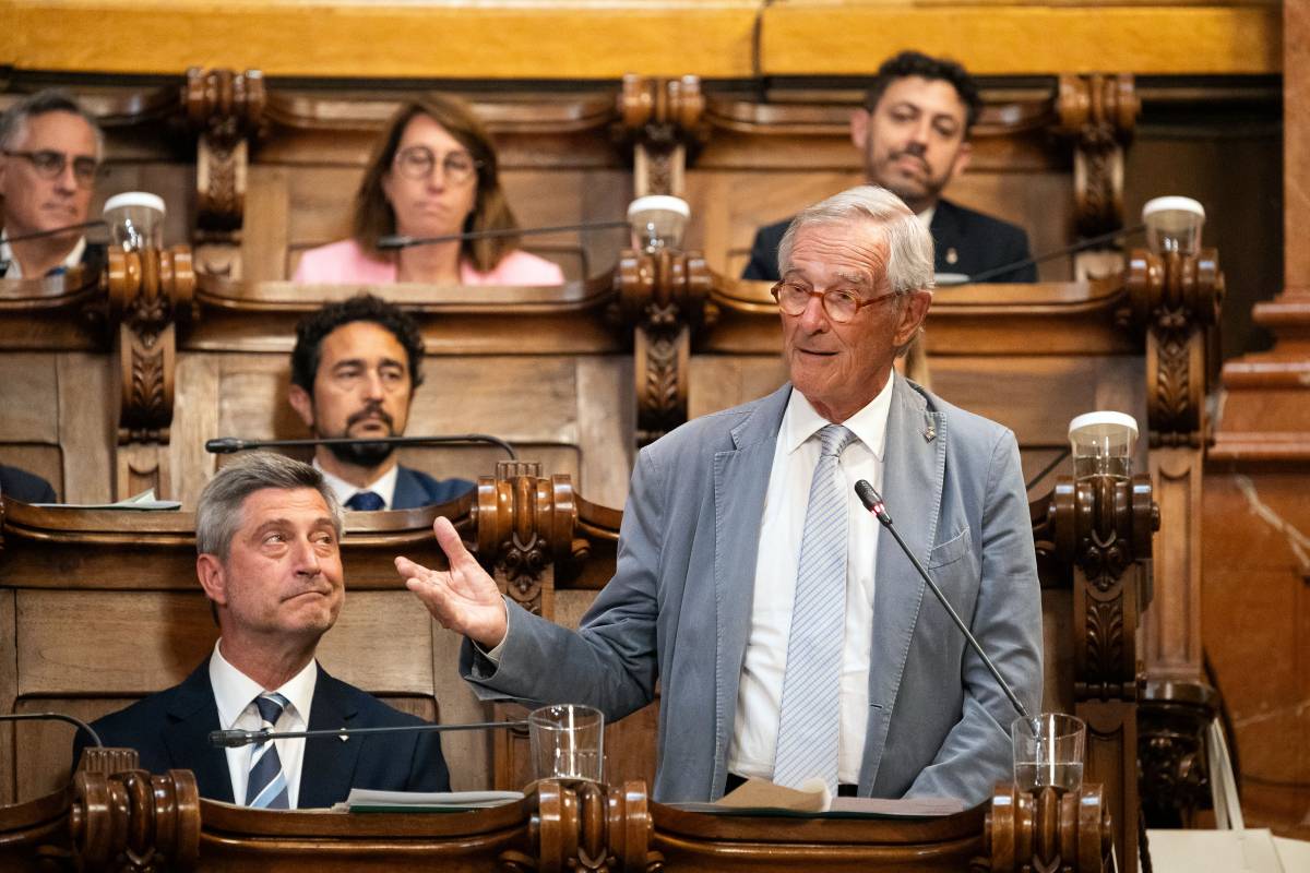 Xavier Trias el dia de la seu comiat l'Ajuntament de Barcelona - 