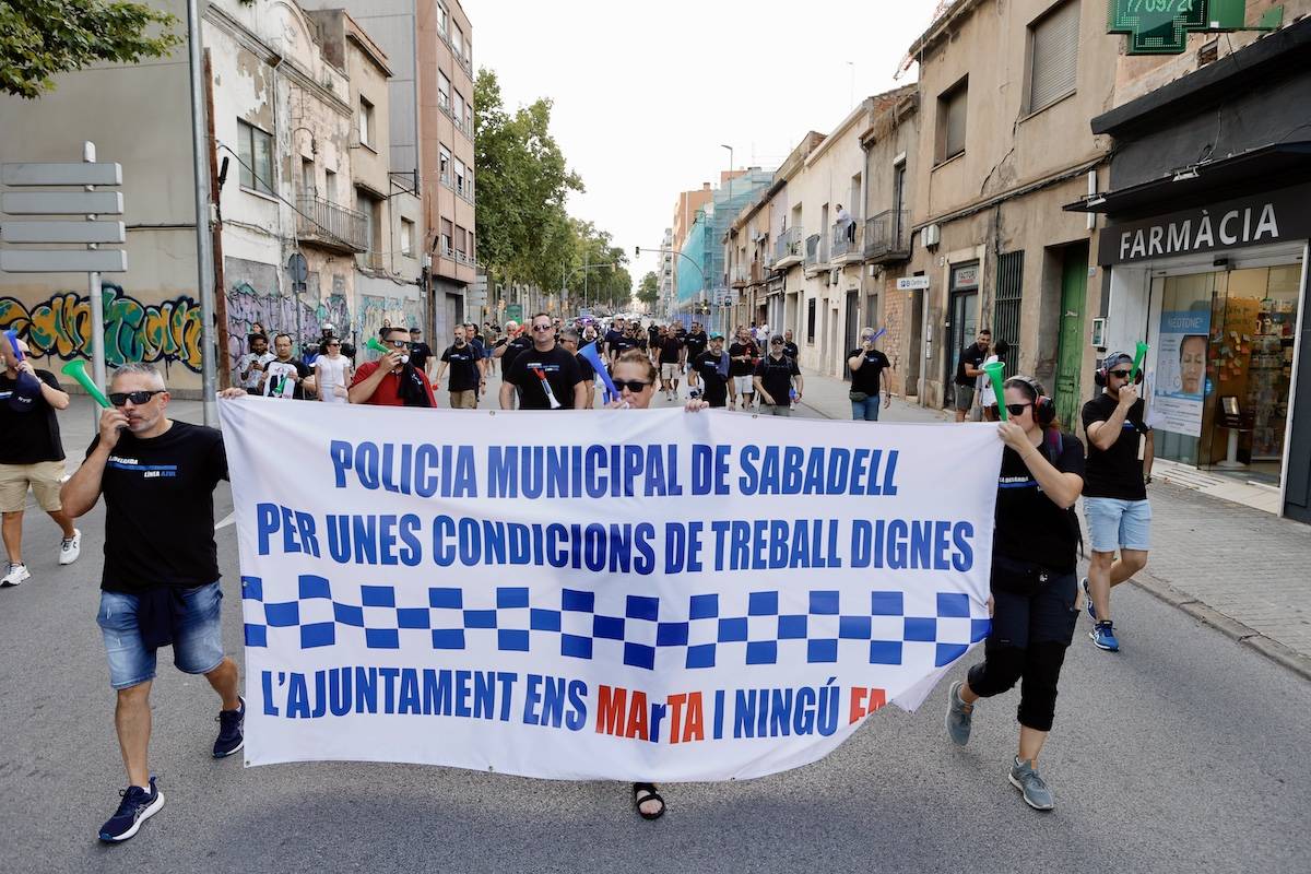 Protesta d'agents de la Policia Municipal de Sabadell - Juanma Peláez