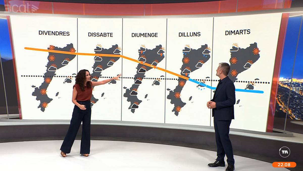 El 3Cat farà canvis en el grafisme de la nova informació del temps 
