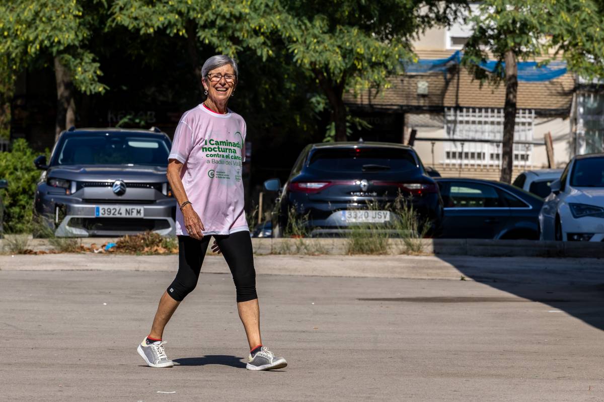 Charo Roldán, abans de la Caminada nocturna a Badia - Juanma Peláez