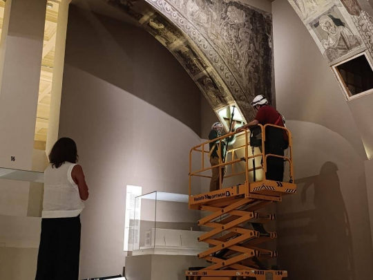 Els tècnics de l'Aragó denuncien que les pintures de Sixena dipositades al MNAC tenen «humitats»