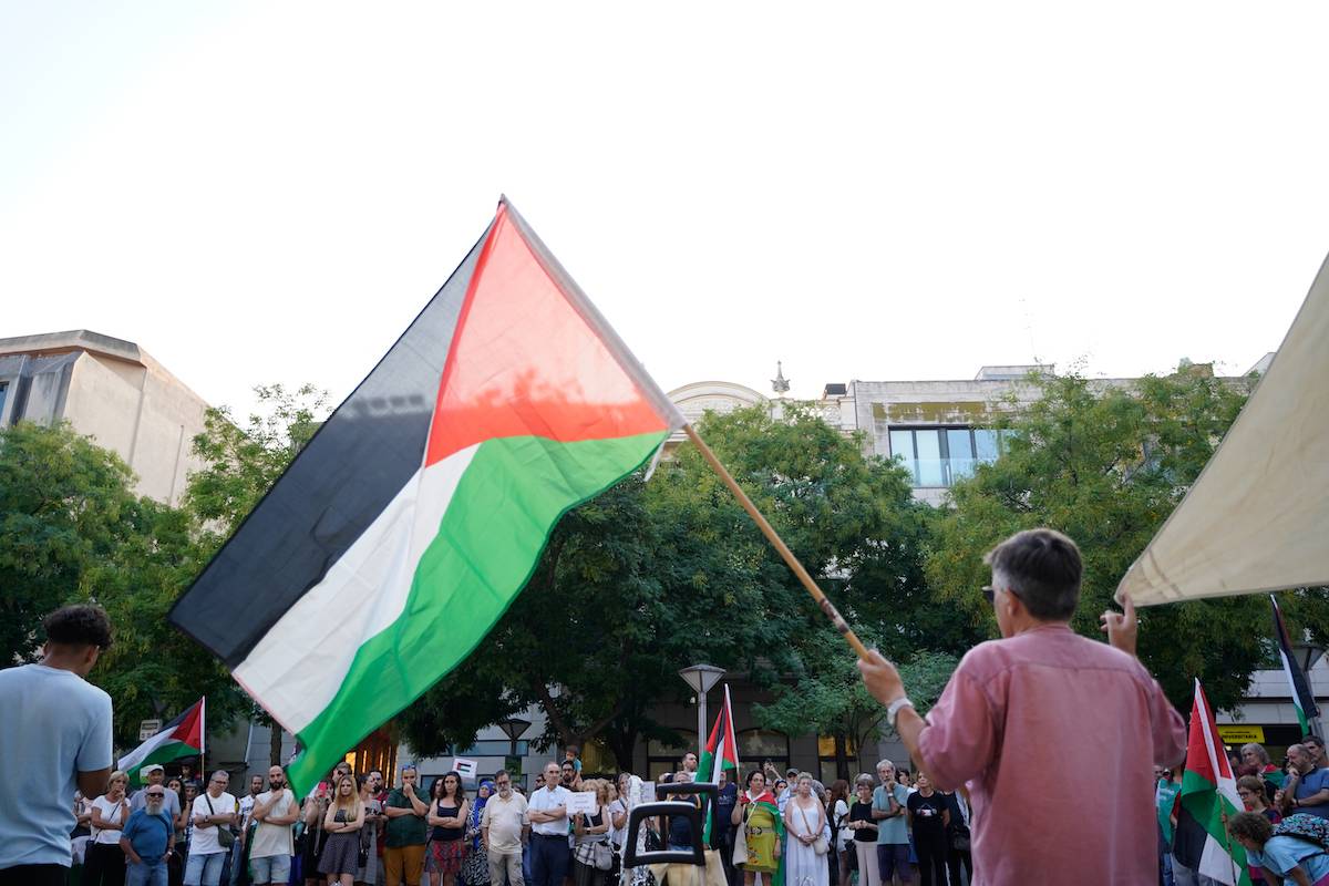 Manifestació pro Palestina a Sabadell