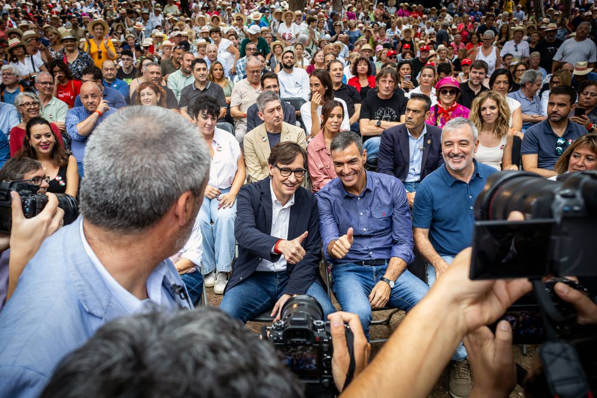 Salvador Illa i Pedro Sánchez, avui a la Festa de la Rosa