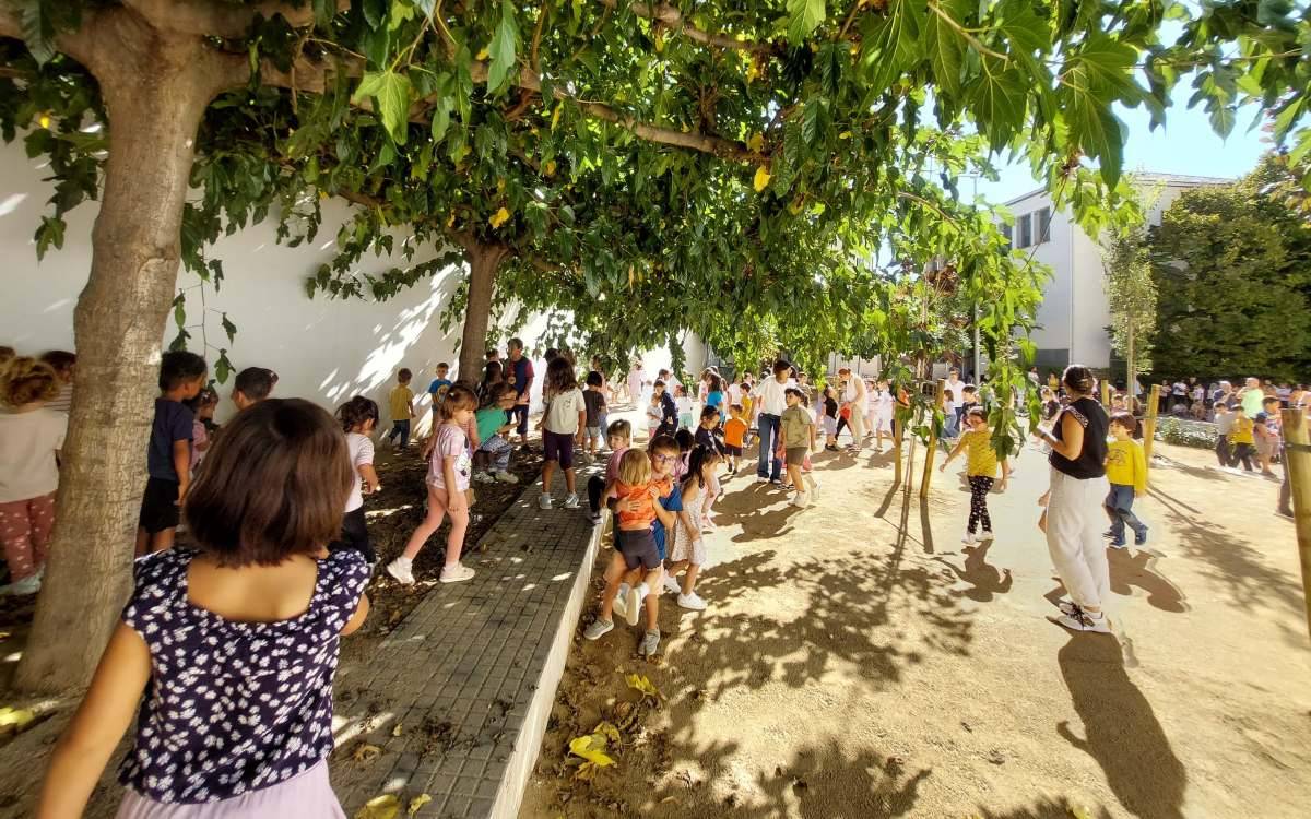 Imatge del pati de l'escola La Candela de Valls - Ajuntament de Valls