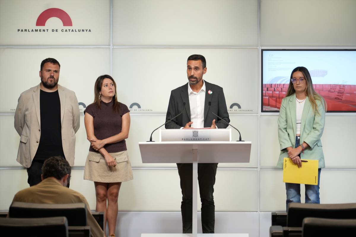 El PSC, ERC, els Comuns i la CUP condemnen el genocidi a Gaza i donen suport a la Flotilla