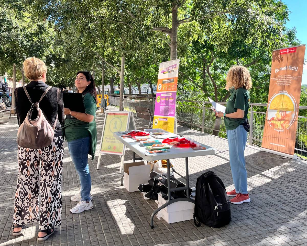 Punt informatiu instal·lat a Can Palet - Ajuntament de Terrassa