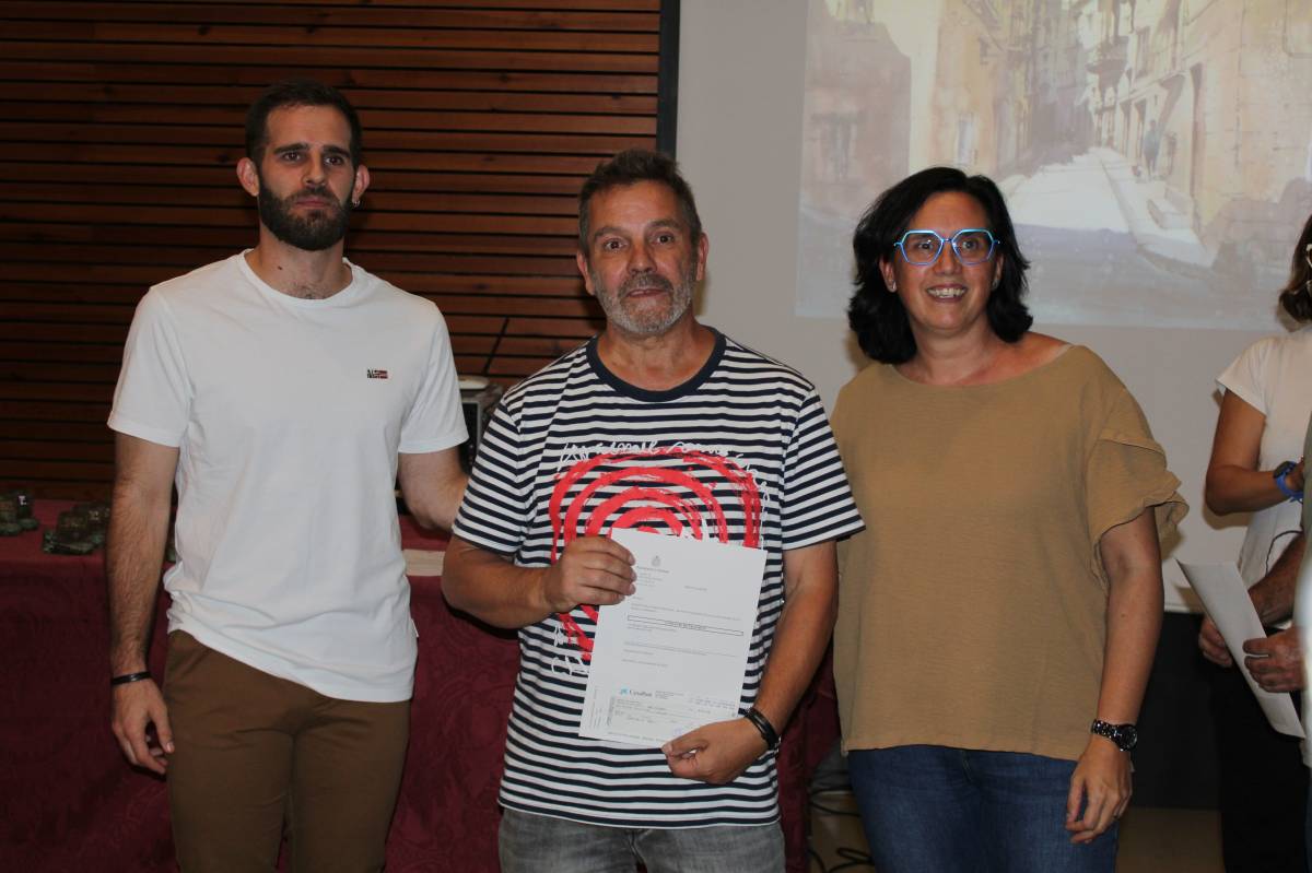 El pintor berguedà Abel Florido guanya el primer premi del concurs de pintura ràpida de Solsona 