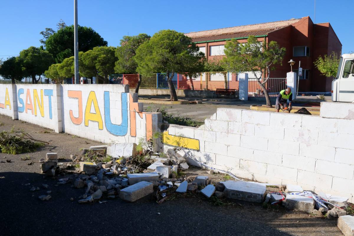 L’escola de Sant Jaume d’Enveja reobrirà dimecres després dels desperfectes de la tempesta