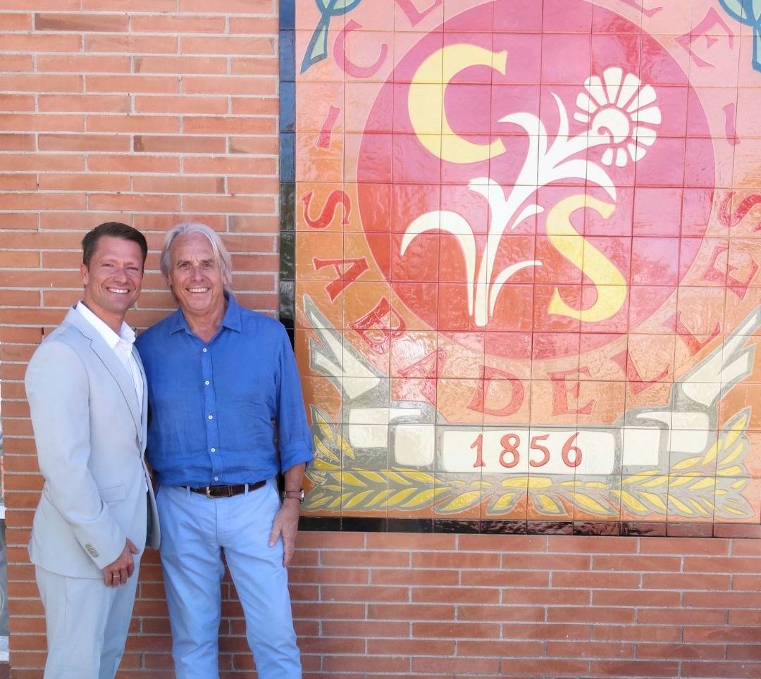 El president de la Federació Catalana de Tennis, Jordi Tamayo, visita les instal·lacions del Cercle Sabadellès 1856