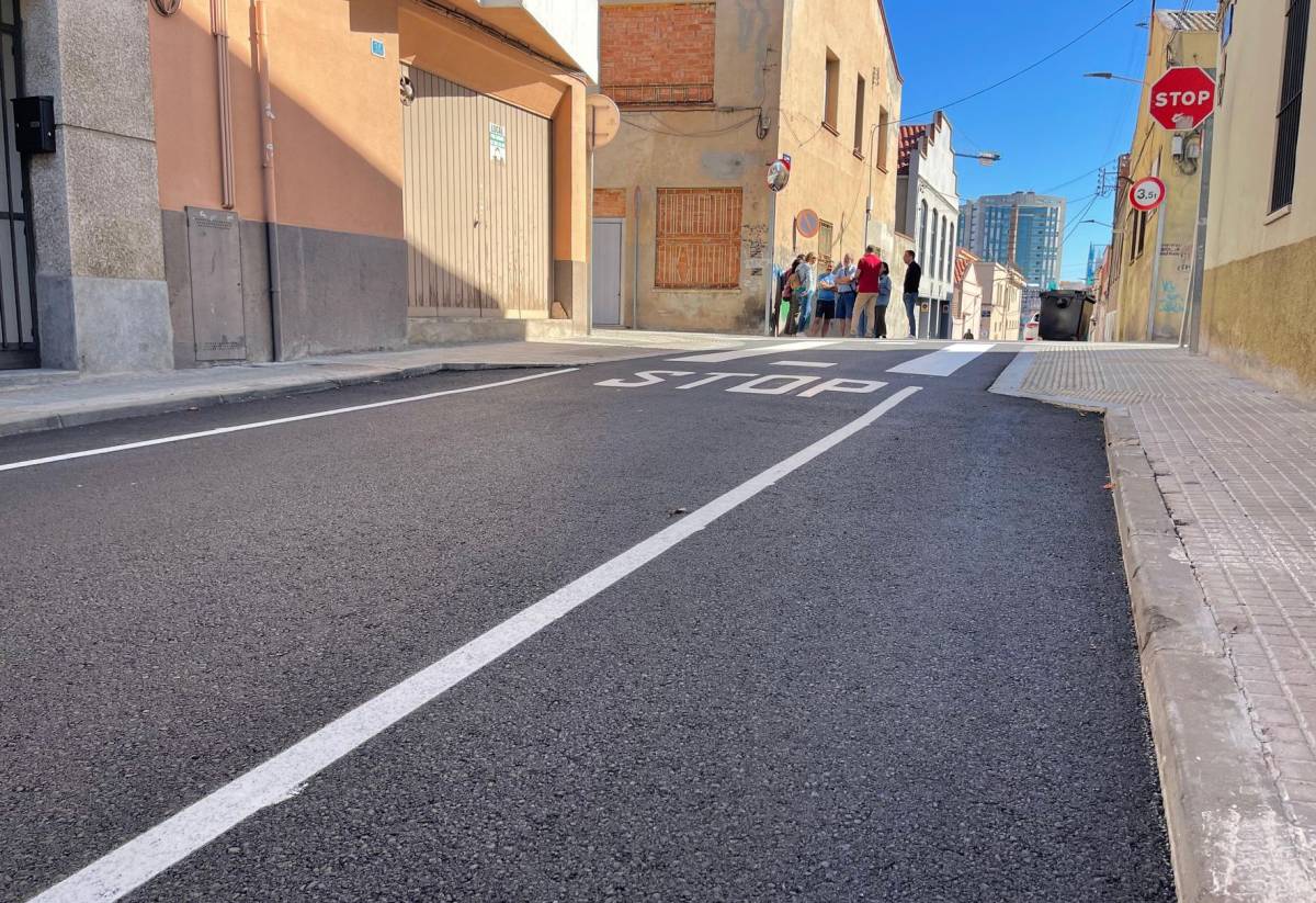 Finalitzen les obres del carrer Gasòmetre