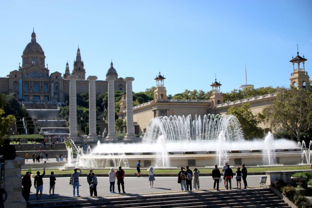 La Font Màgica de Montjuïc torna a brollar després de tres anys aturada per la sequera