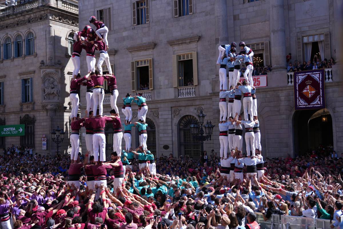 La diada de la Mercè ha comptat amb vuit colles locals - Guillem Roset / ACN