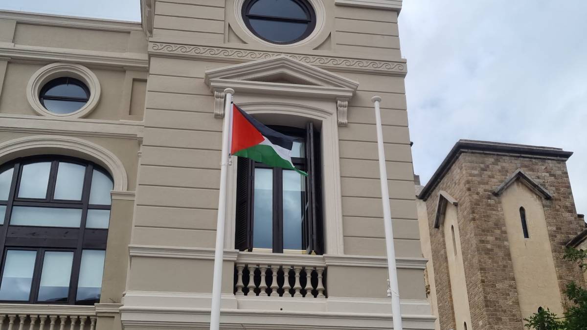 La bandera de Palestina oneja a Sabadell