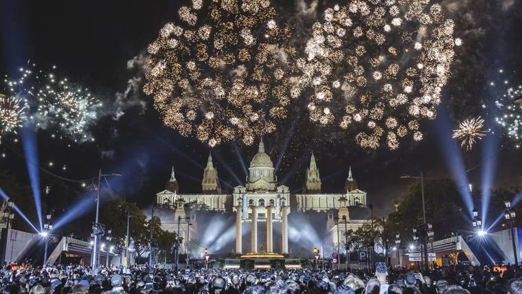 El Piromusical de la Mercè, en una edició passada - Ajuntament de Barcelona