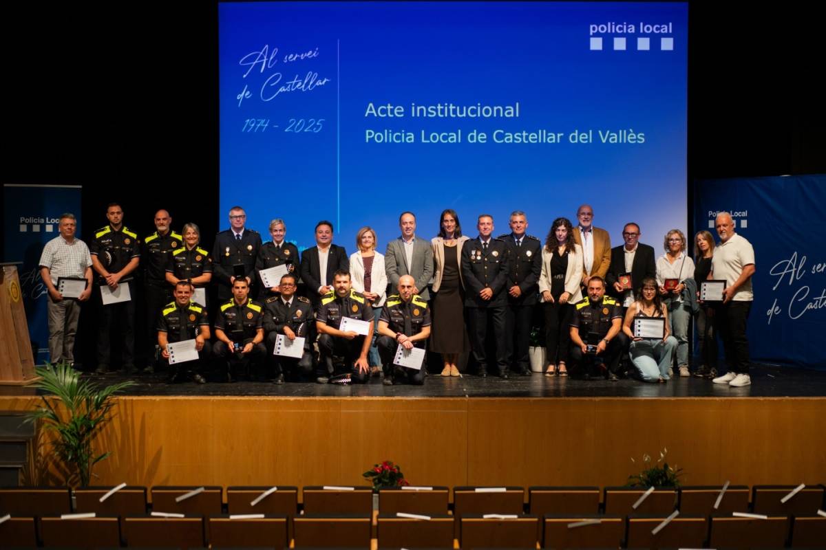 Acte de la Policia Local a Castellar - Cedida