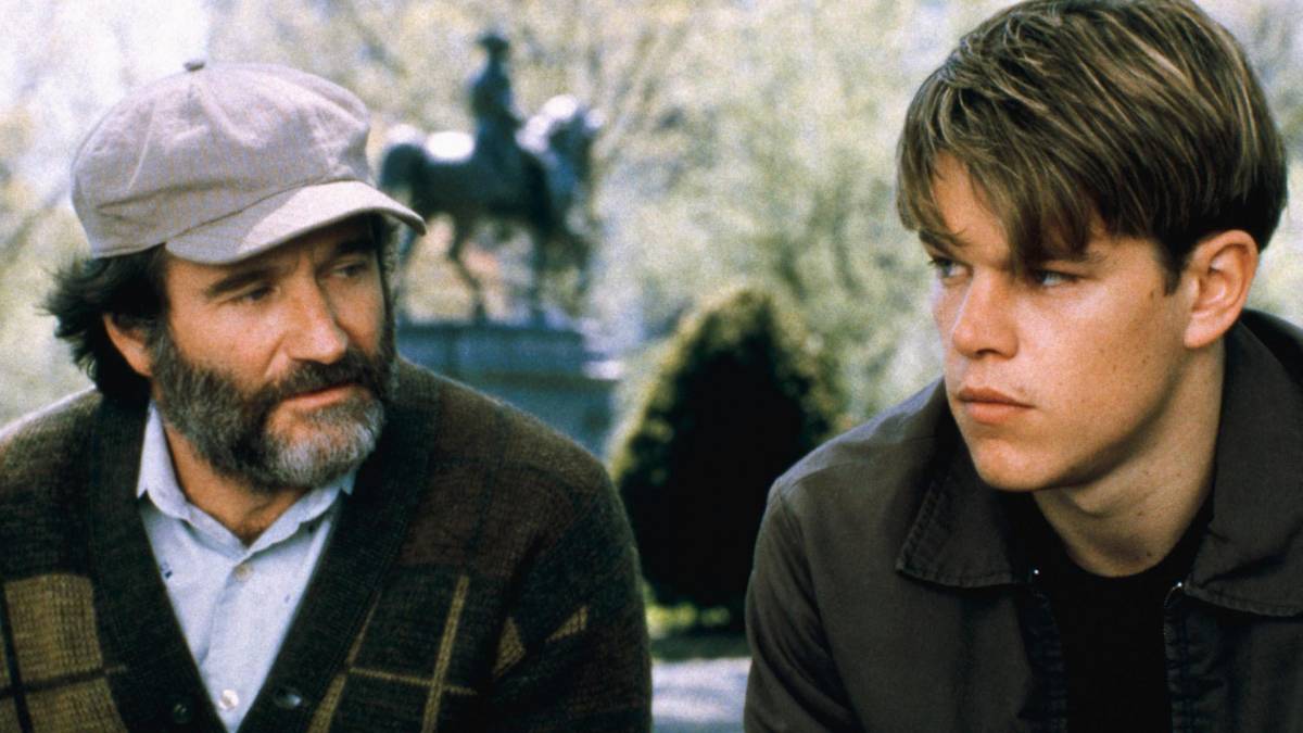 Robin Williams i Matt Damon, en una de les escenes de la pel·lícula - Miramax Robin Williams i Matt Damon, en una de les escenes de la pel·lícula