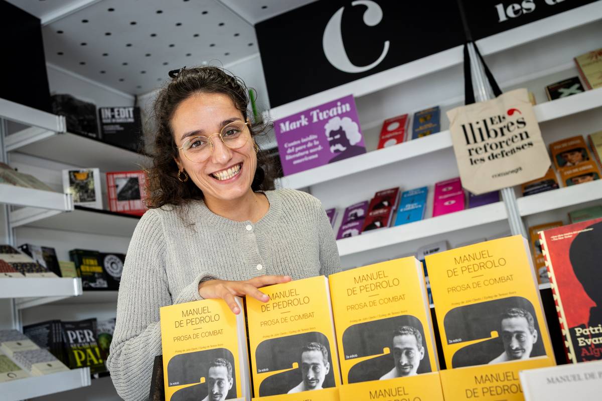 Júlia Ojeda, fotografiada a la Fira del Llibre en Català - Hugo Fernández