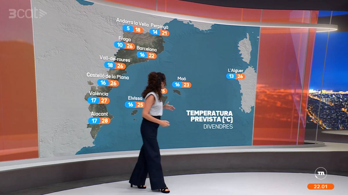 El 3Cat afegeix l'Alguer per primer cop al mapa del temps