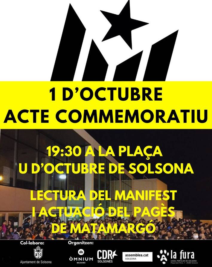 Cartell de l'acte - 