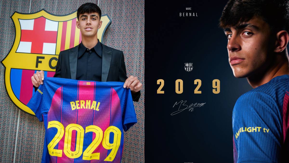 Marc Bernal renova pel Barça fins al 2029