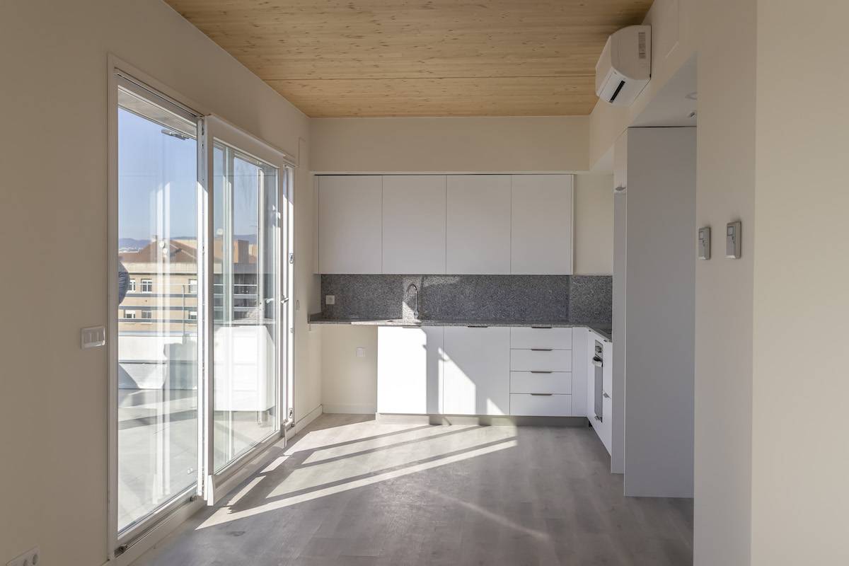 Un dels habitatges de protecció oficial de Vimusa al carrer de Francesc Layret  - D.S.