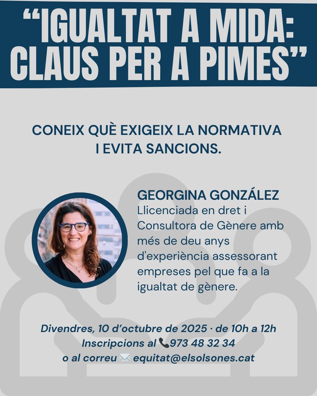 Nova formació per a PIMES: Igualtat a mida: Claus per a PIMES ofereix eines per complir amb la normativa en matèria d’igualtat de gènere