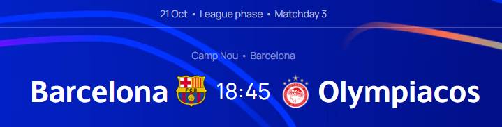 El partit entre Barça i Olympiacos, anunciat al Camp Nou