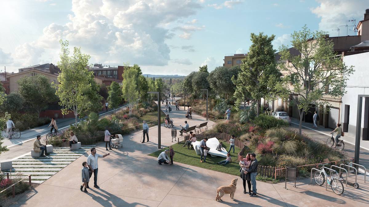 Imatge virtual del futur passeig d'Antoni Farrés - Cedida (Aj. Sabadell)