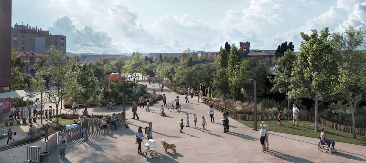 Imatge virtual del futur passeig d'Antoni Farrés - Cedida (Aj. Sabadell)