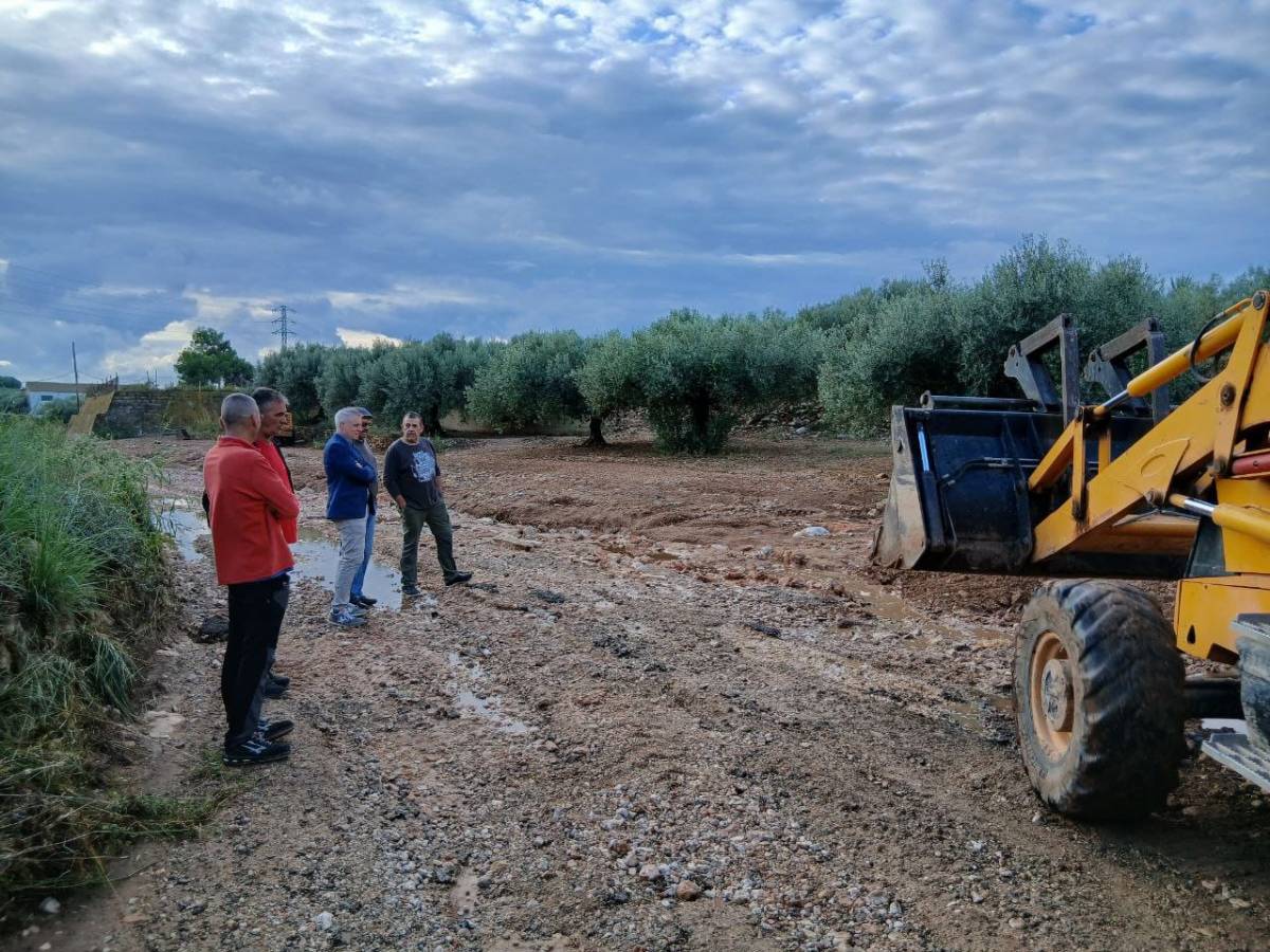 Aiguats a Amposta deixen camins rurals malmesos i afecten arrossars per segar