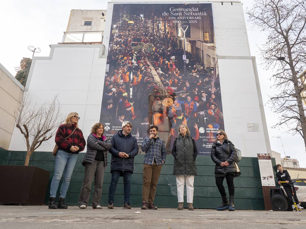 Inauguració del mural de la Germandat Matadepera - Miquel Badia Inauguració del mural de la Germandat Matadepera