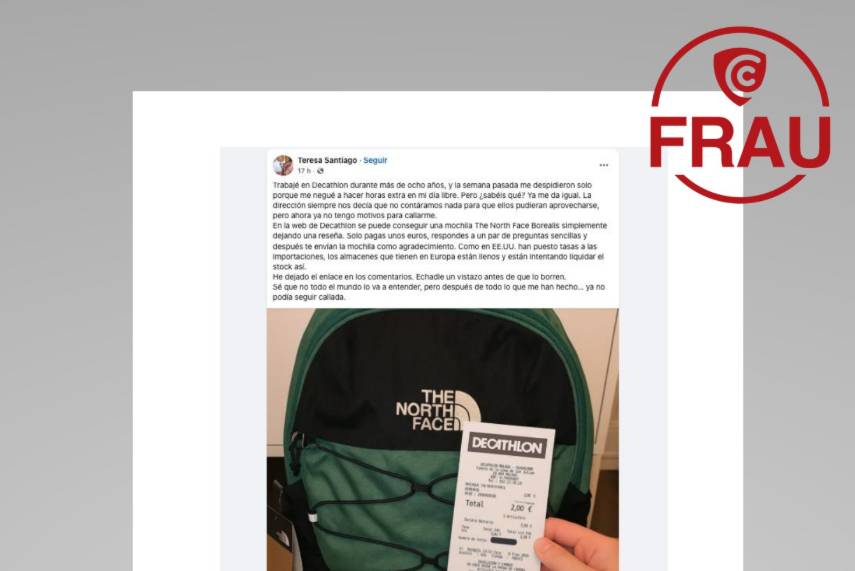 L'estafa de l'extreballador de «Decathlon»: «Roba dades personals i bancàries»