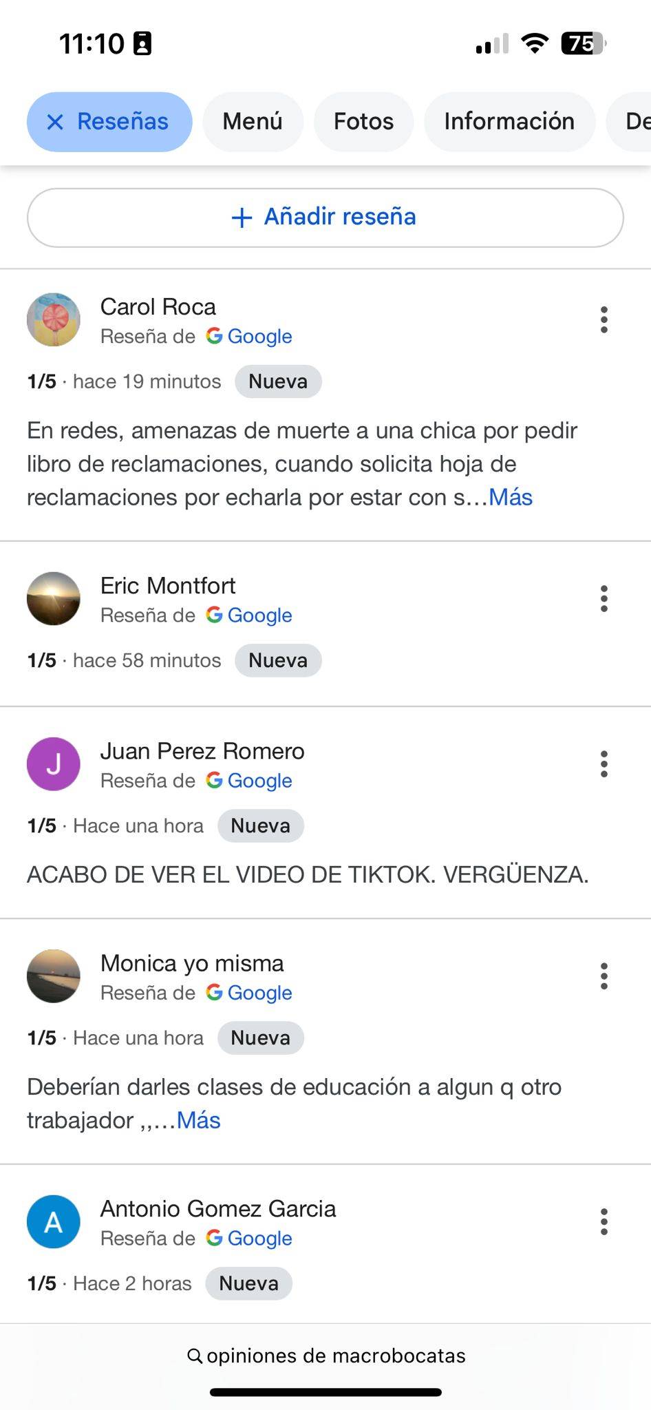Ressenyes per error - Ressenyes per error