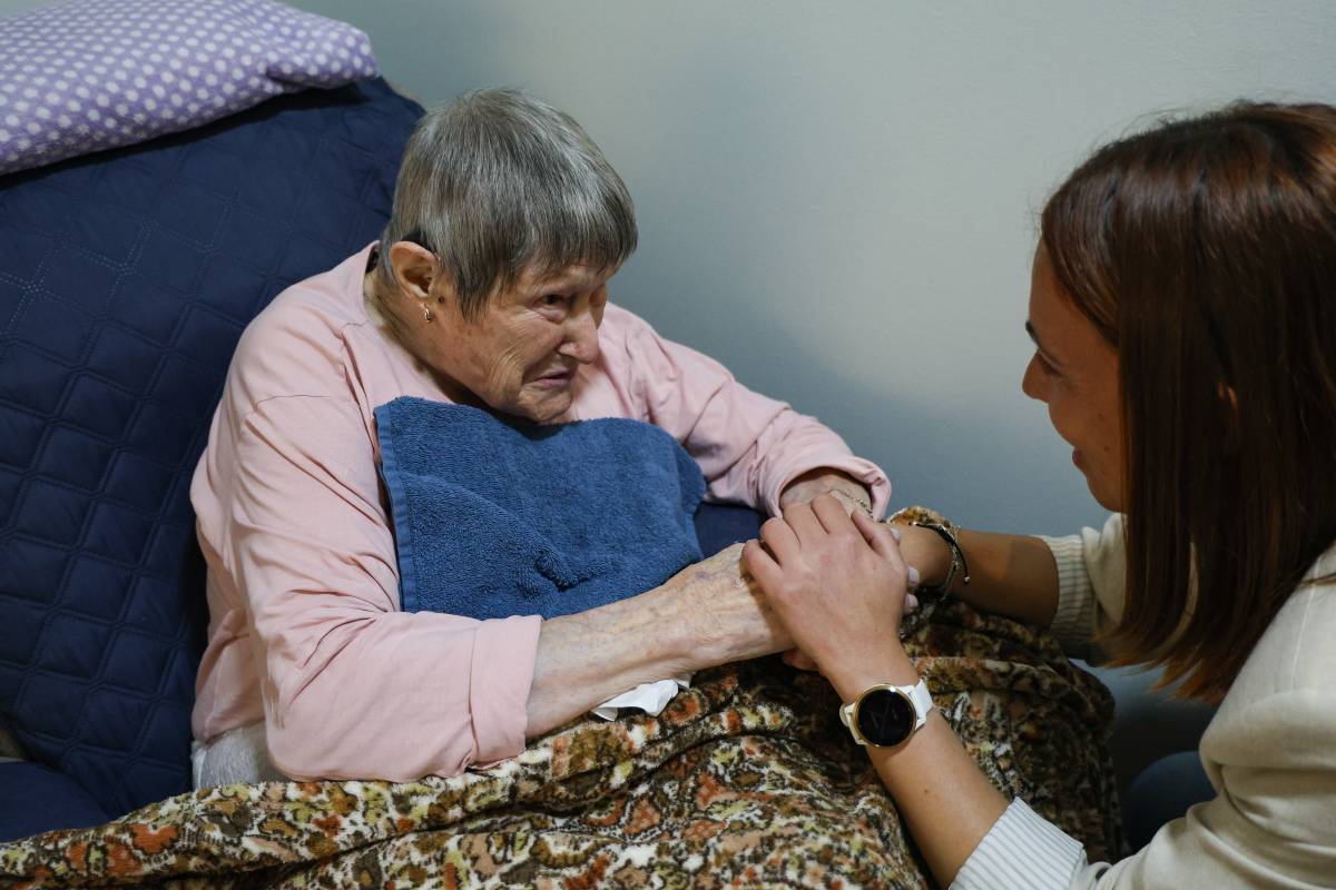 La Magdalena amb l`Aroa, una de les coordinadores del servei