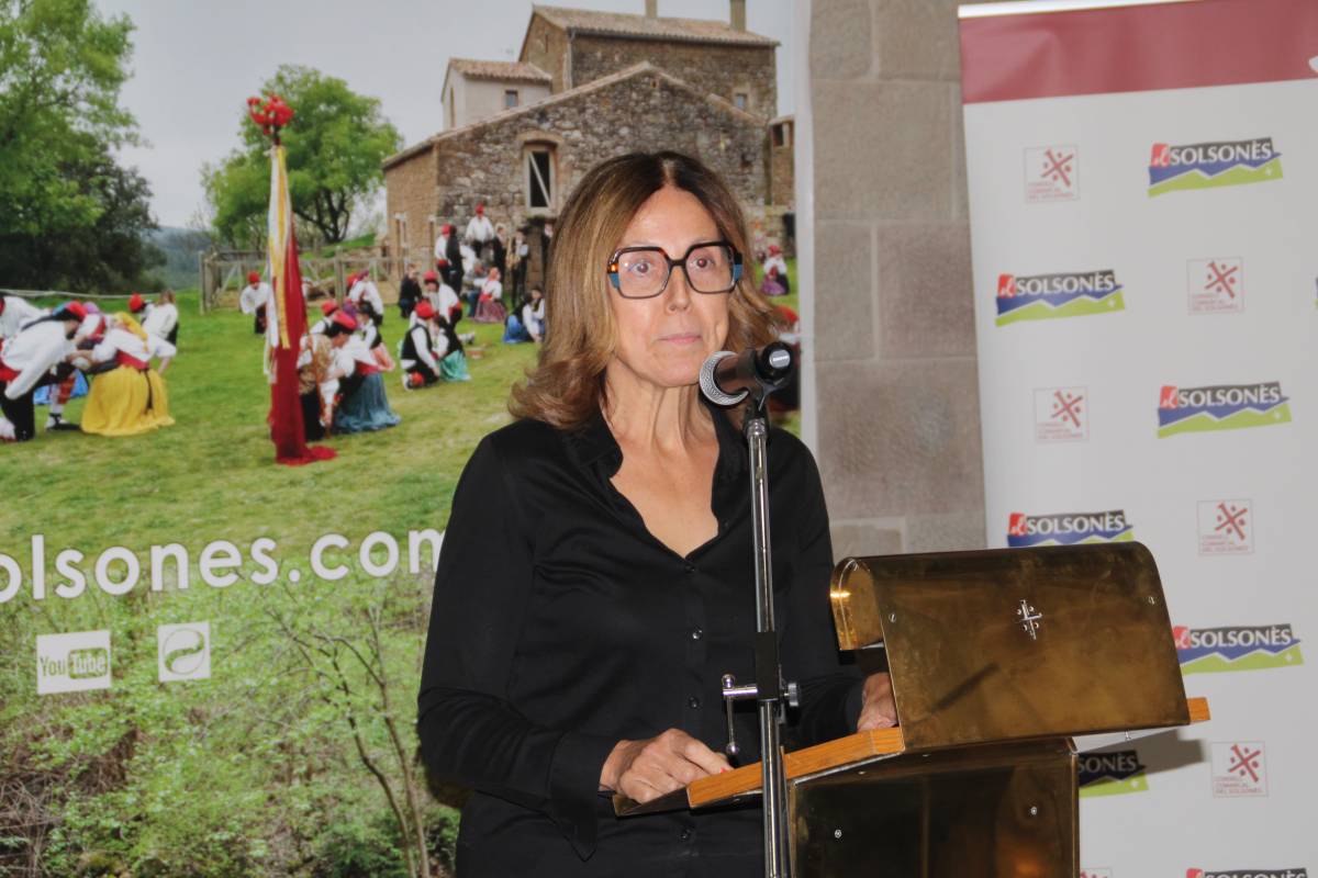 La presidenta del Consell Comarcal, M. Claustre Sunyer, ha obert l’acte  - Ramon Estany 