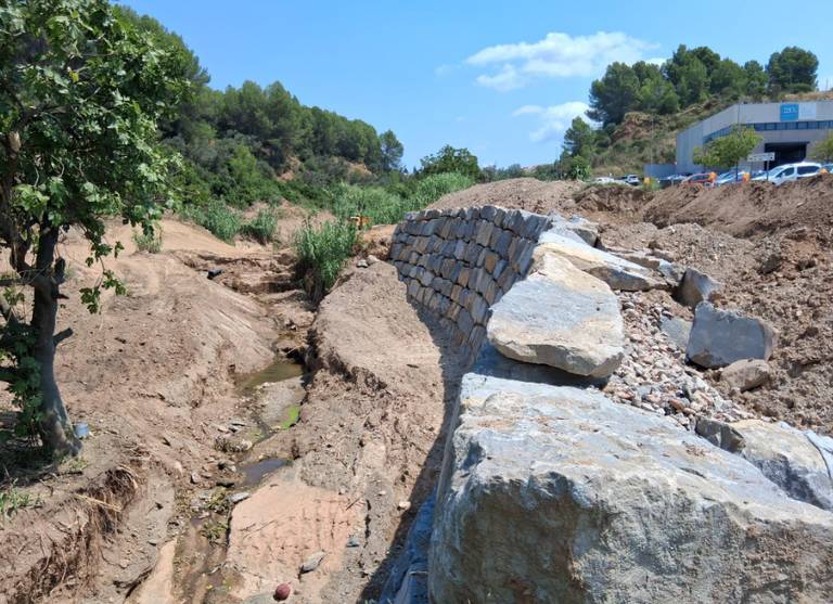 El nou mur de contenció   - Ajuntament de Viladecavalls