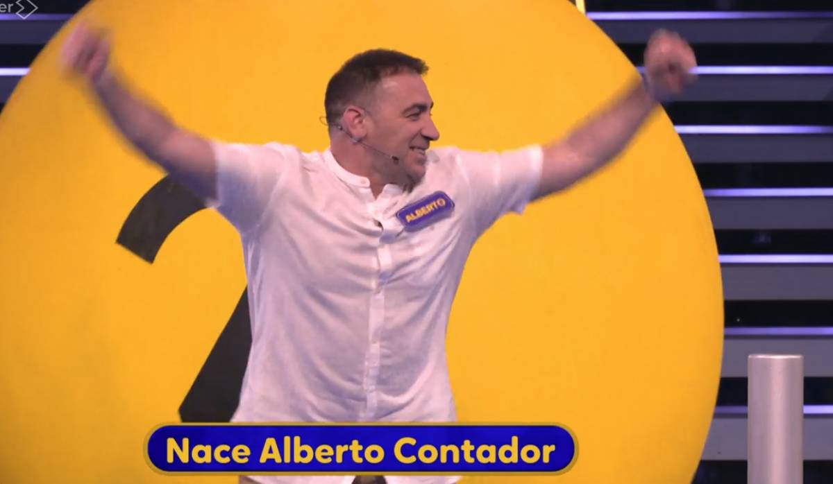 L`Alberto, en el moment d`encertar la pregunta final del programa