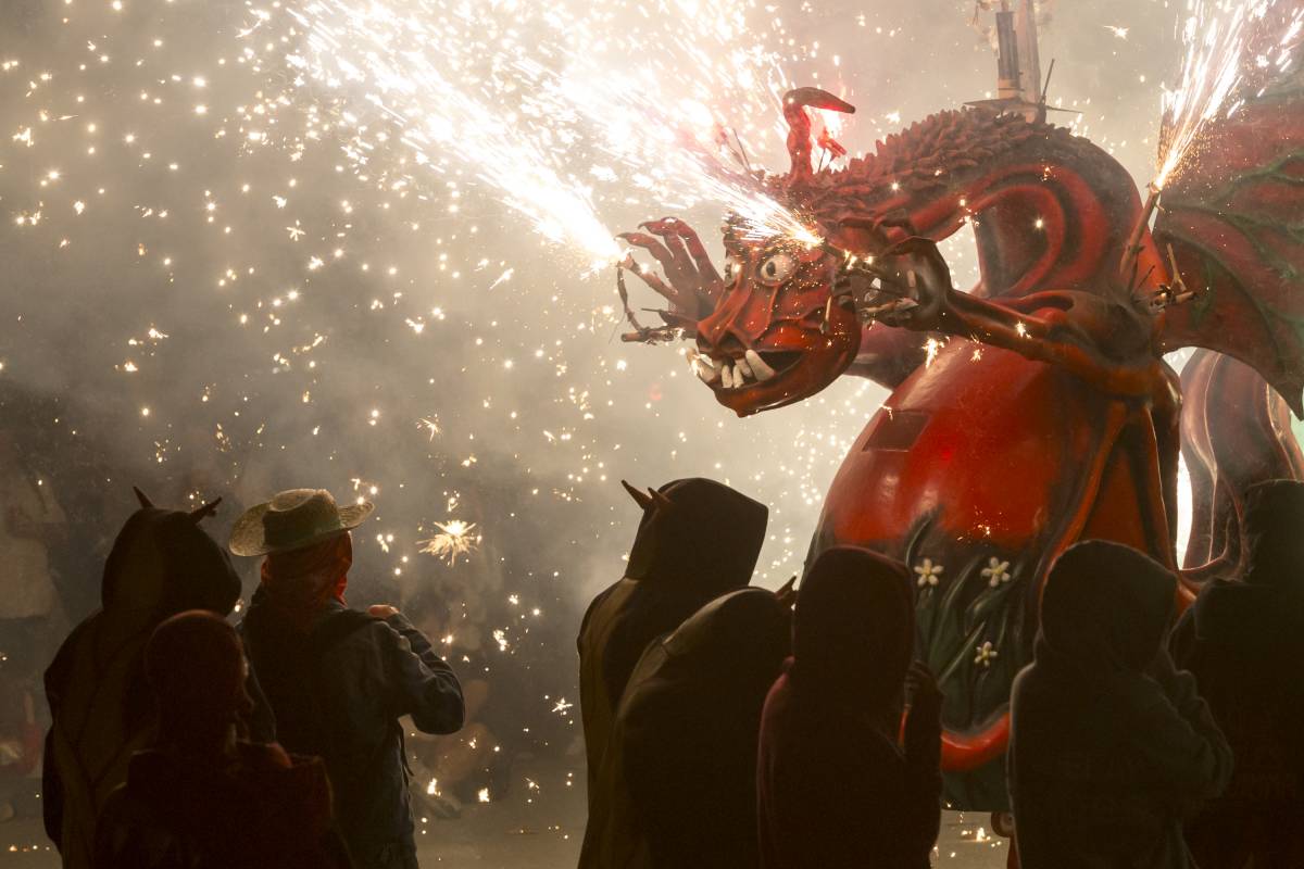 El Bitxo del Torrent Mitger celebra 40 anys amb 40 enceses a la Trobada de Bestiari de Can Roca