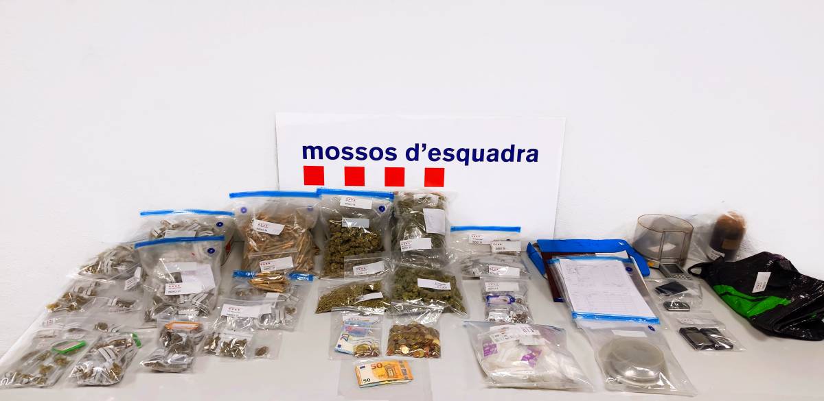Imatge del material comissat a Cervera - Mossos d’Esquadra