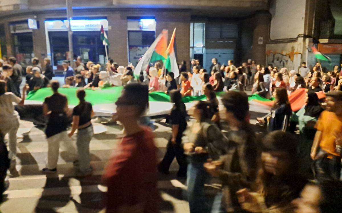 Manifestació en suport a Palestina a Manresa