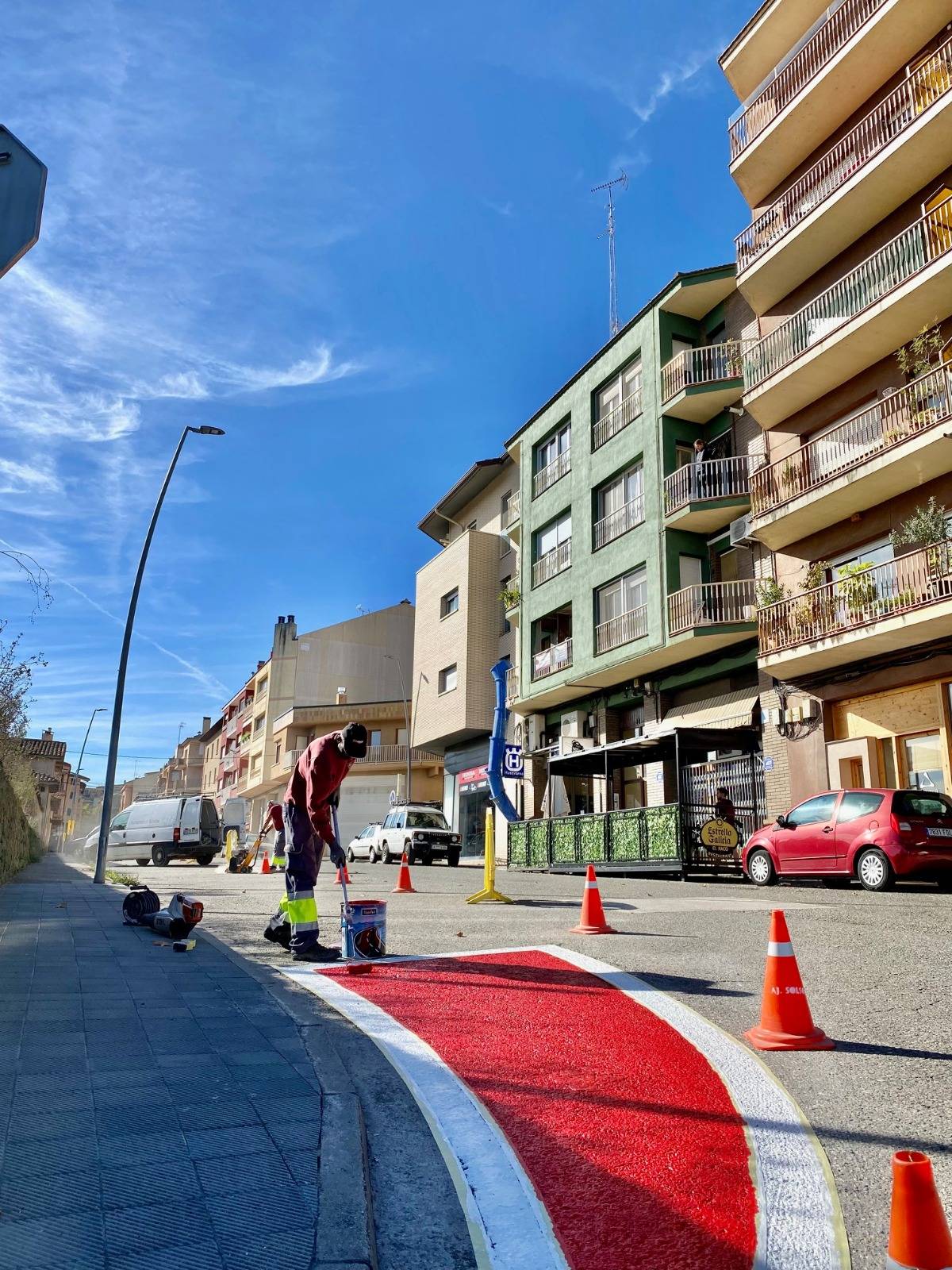 Treballs al carrer de Sant Agustí  - 