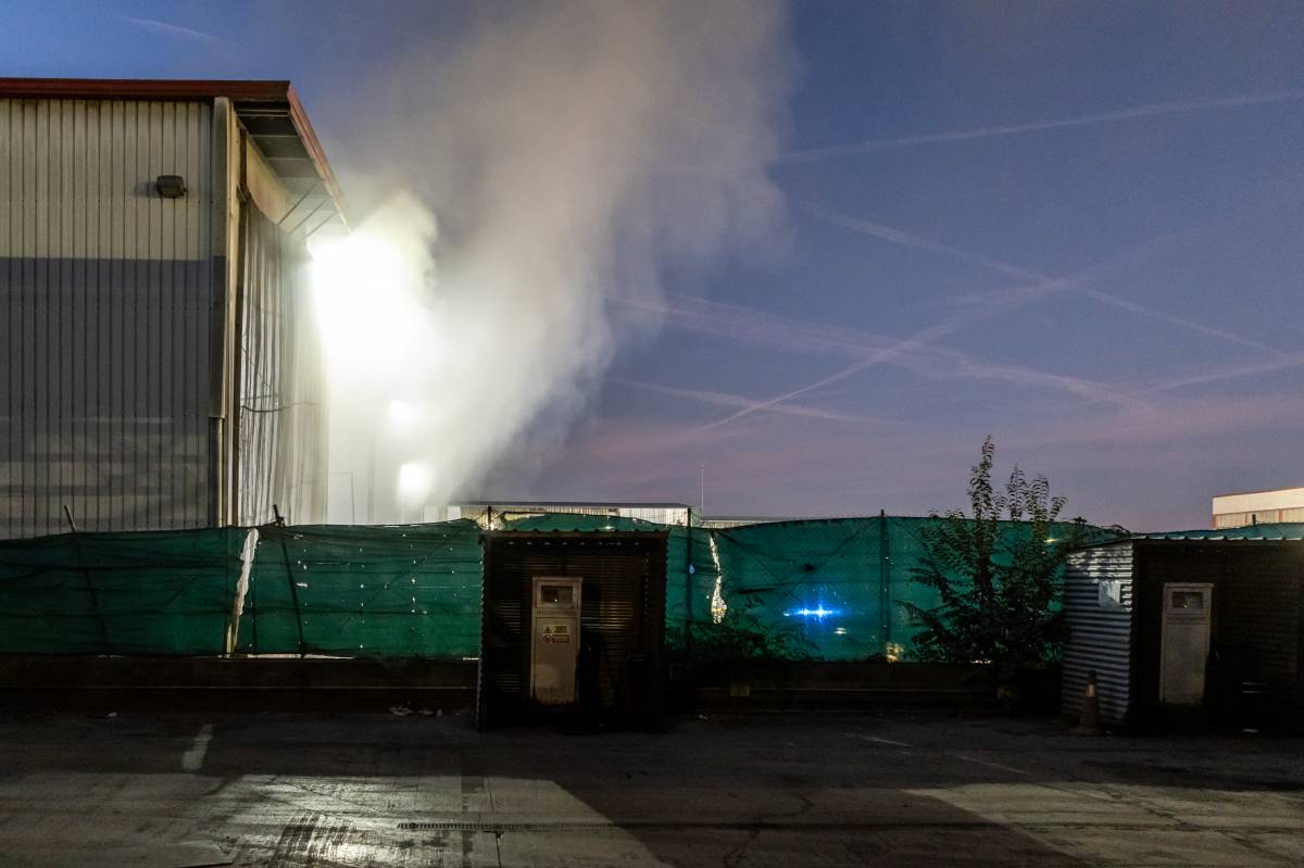 Incendi en una planta de reciclatge de Sabadell