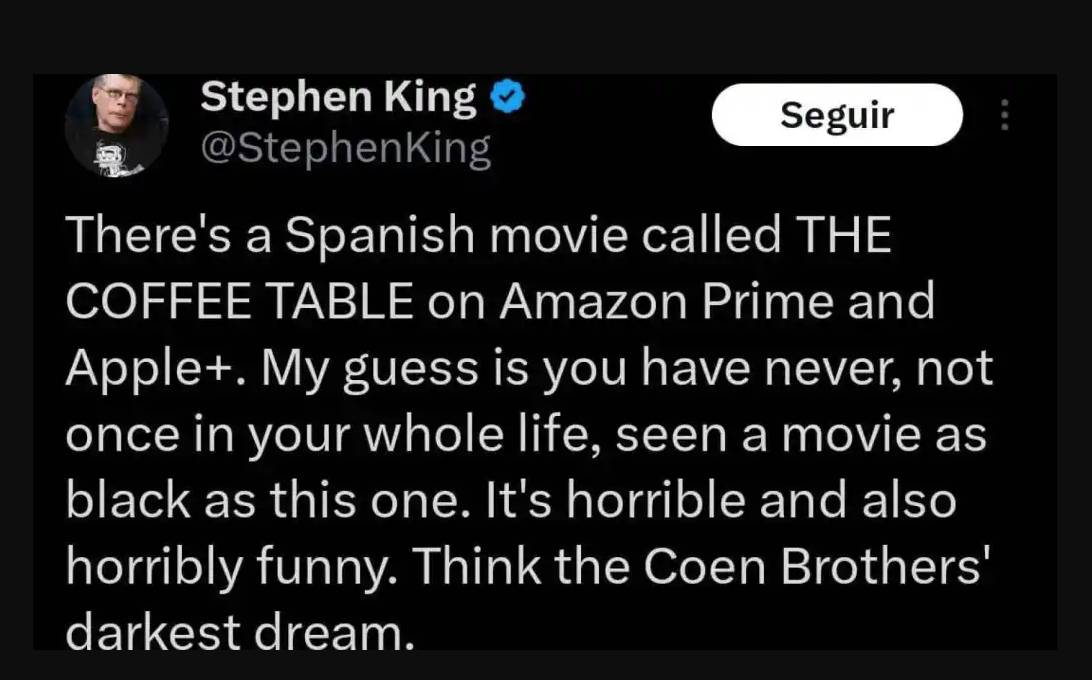 El tuit del mestre del terror Stephen King sobre la pel·lícula de Caye Casas