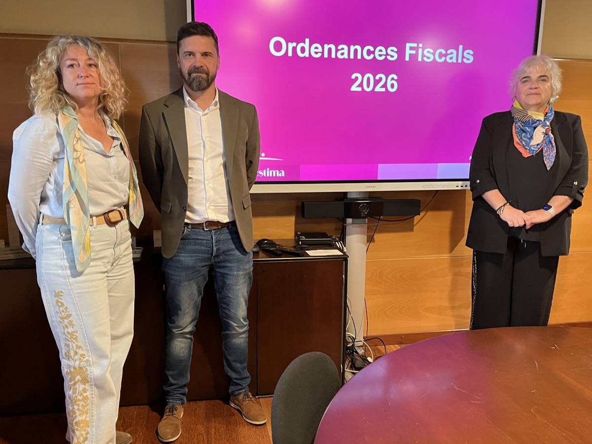 Imatge de la presentació de les noves taxes - Paeria Lleida