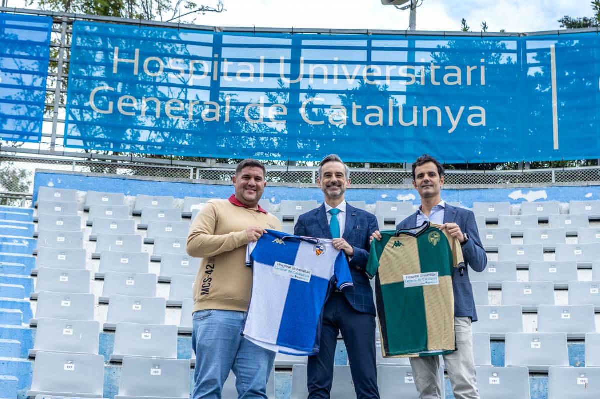 L’Hospital Universitari General de Catalunya, nou patrocinador principal dels equips del futbol base del CE Sabadell